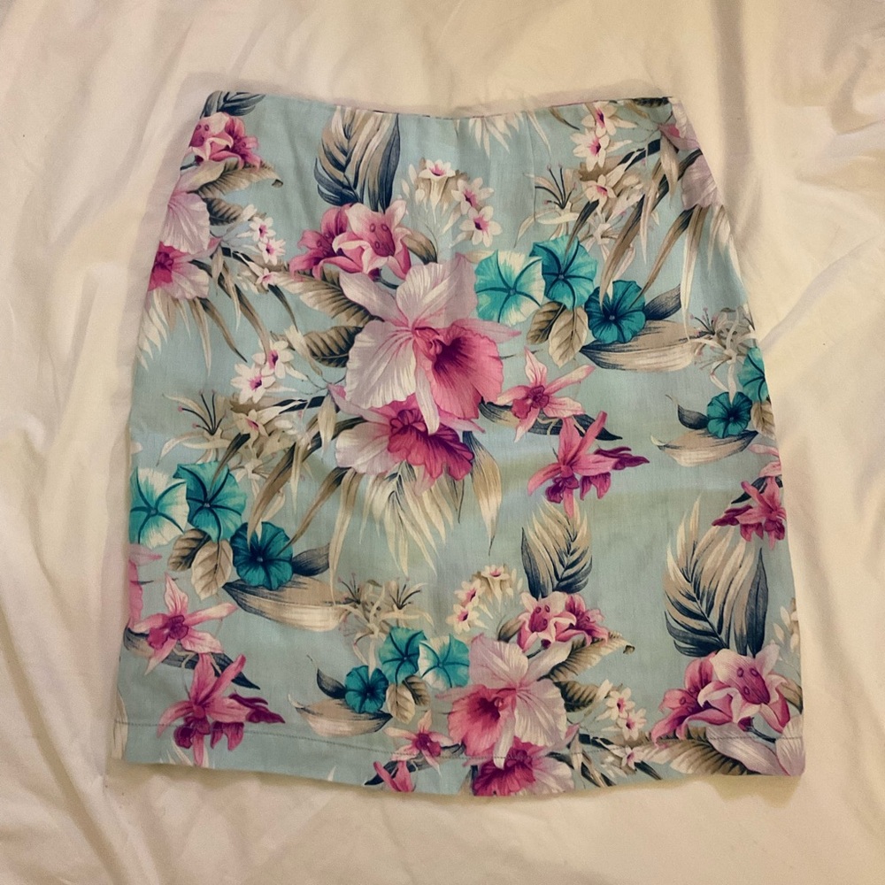 ❌FINAL❌ Tommy Bahama Linen Floral Skirt